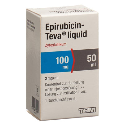 EPIRUBICIN Teva liquid 100 mg/50ml Durchstf