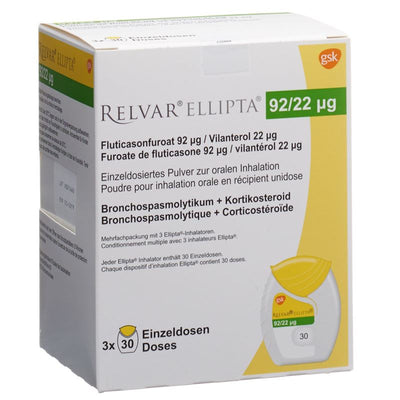 RELVAR ELLIPTA Inh Plv 92mcg/22mcg 3 x 30 Dos