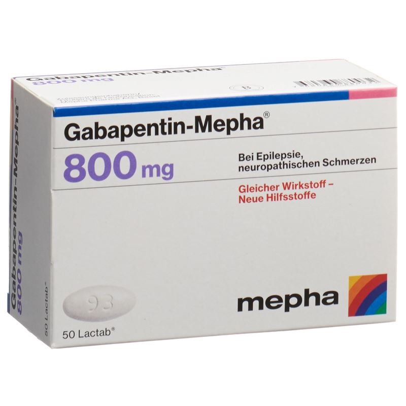 GABAPENTIN Mepha Lactab 800 mg 50 Stk