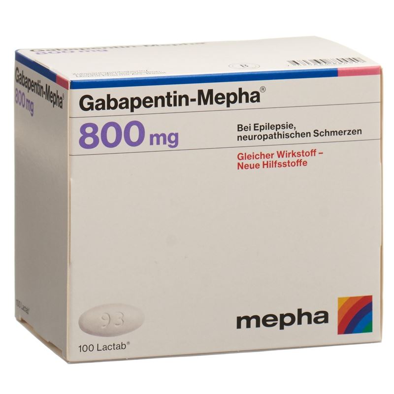 GABAPENTIN Mepha Lactab 800 mg 100 Stk
