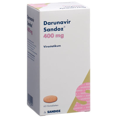 DARUNAVIR Sandoz Filmtabl 400 mg Ds 60 Stk