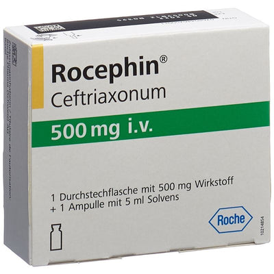 ROCEPHIN 500 mg i.v. c Solv Durchstf