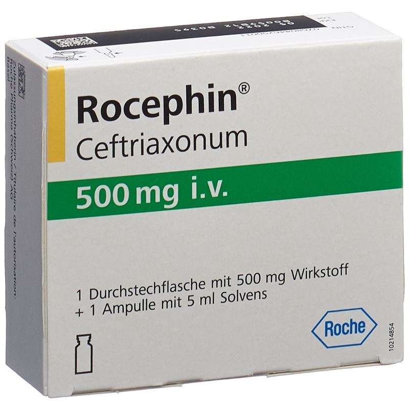 ROCEPHIN 500 mg i.v. c Solv Durchstf
