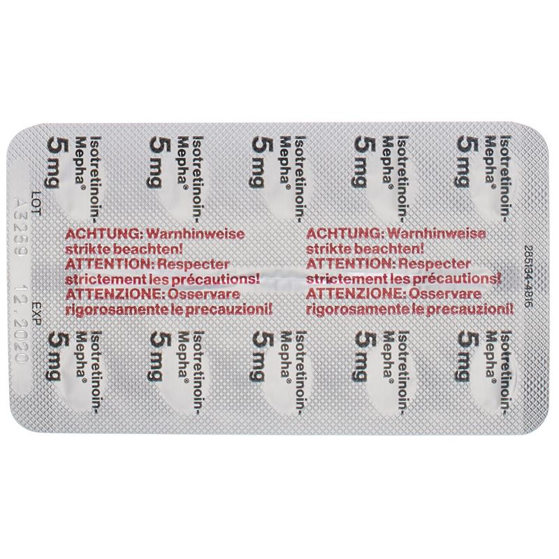 ISOTRETINOIN Mepha Solucaps 5 mg 30 Stk - CONTENTBACK