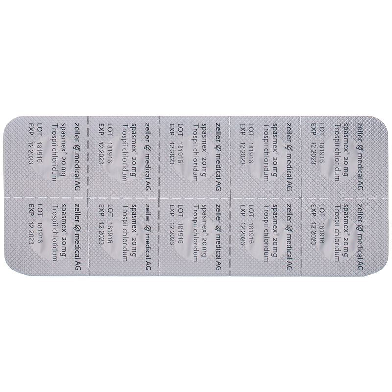 SPASMEX Filmtabl 20 mg (neu) 100 Stk - CONTENTBACK