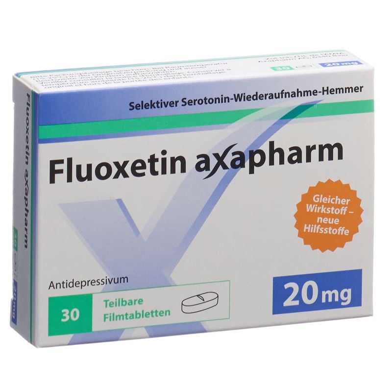 FLUOXETIN axapharm Filmtabl 20 mg 30 Stk