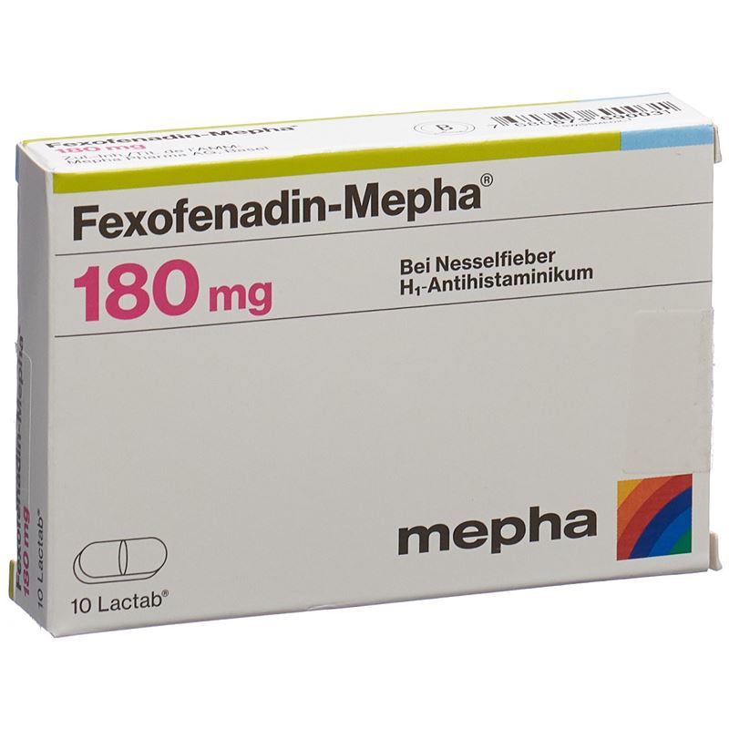 FEXOFENADIN Mepha Filmtabl 180 mg 10 Stk