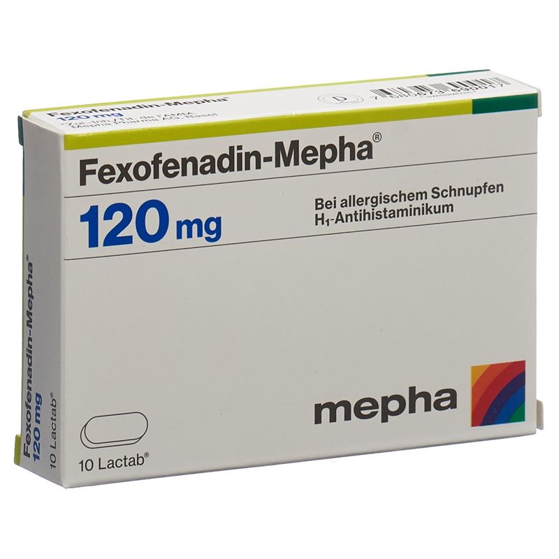 FEXOFENADIN Mepha Filmtabl 120 mg 10 Stk
