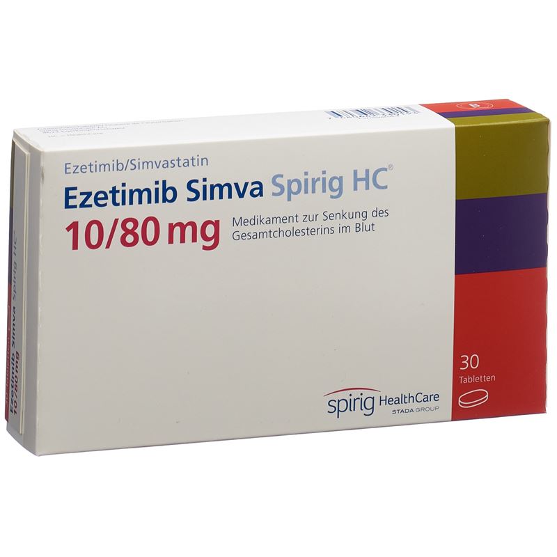 EZETIMIB SIMVA Spirig HC Tabl 10/80 mg 30 Stk