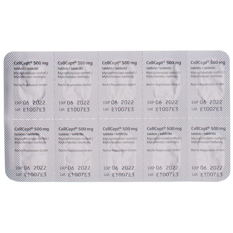 CELLCEPT (PI) Filmtabl 500 mg 50 Stk - CONTENTBACK