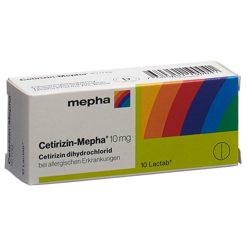 CETIRIZIN Mepha Filmtabl 10 mg 10 Stk