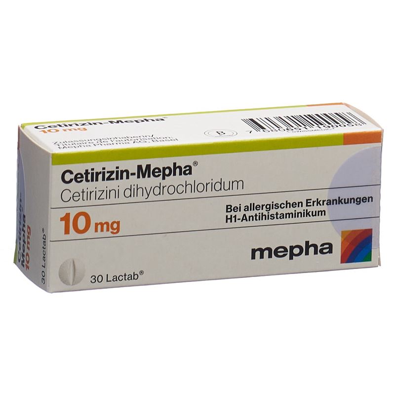 CETIRIZIN Mepha Filmtabl 10 mg 30 Stk