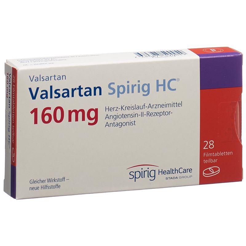 VALSARTAN Spirig HC Filmtabl 160 mg 28 Stk
