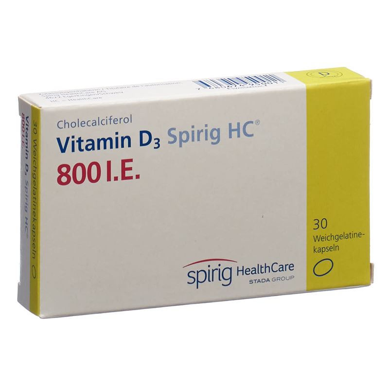 VITAMIN D3 Spirig HC Weichkaps 800 IE 30 Stk
