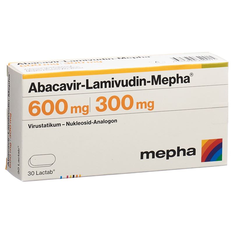 ABACAVIR LAMIVUDIN Mepha Filmtabl 600/300mg 30 Stk