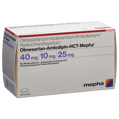 OLMESARTAN AMLO HCT Mepha Lactab 40/10/25 98 Stk
