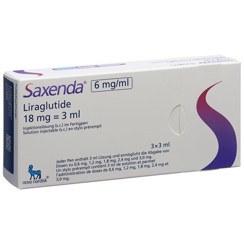 SAXENDA Inj Lös 6 mg/ml 3 Fertpen 3 ml