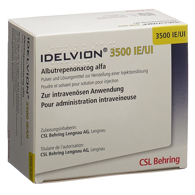 IDELVION Trockensub 3500 IE c Solv + Set Durchstf