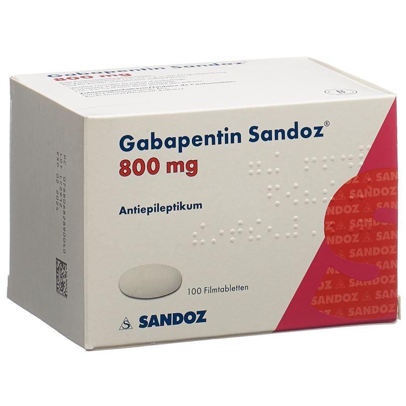 GABAPENTIN Sandoz Filmtabl 800 mg 100 Stk