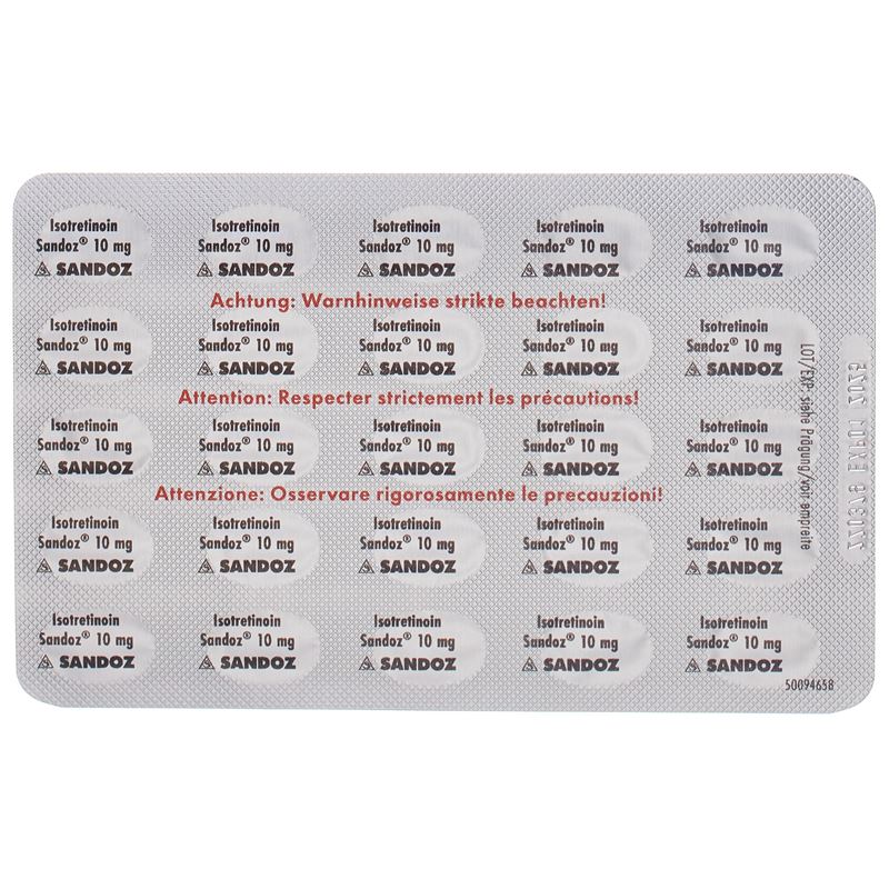 ISOTRETINOIN Sandoz Solucaps 10 mg 100 Stk - CONTENTBACK