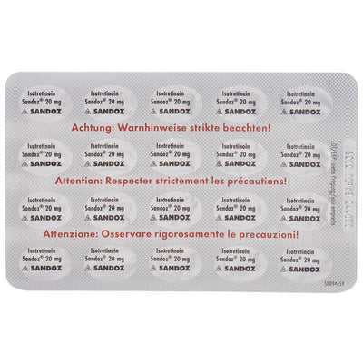 ISOTRETINOIN Sandoz Solucaps 20 mg 100 Stk - CONTENTBACK