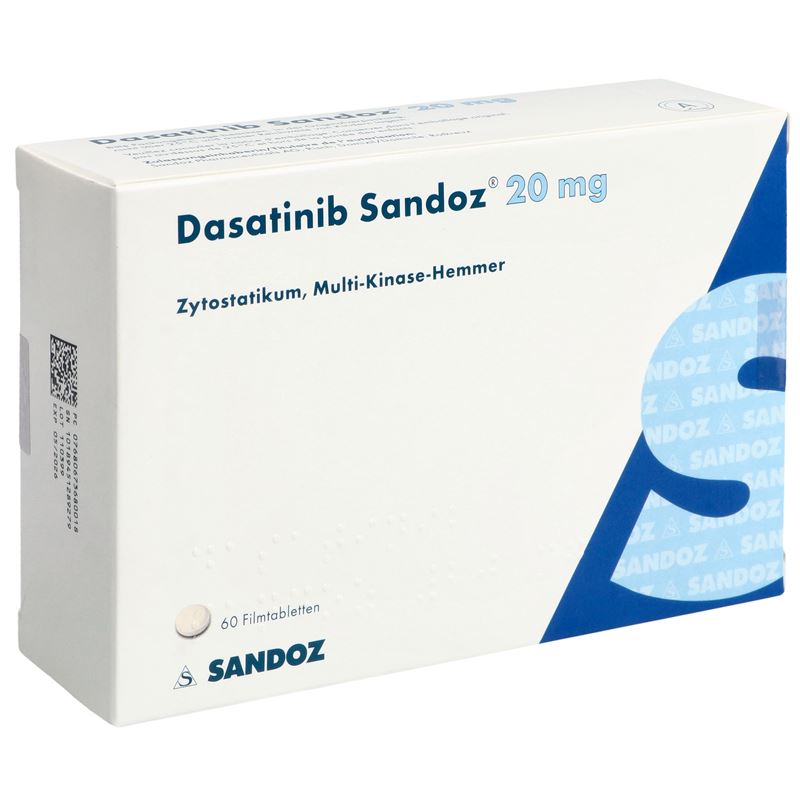 DASATINIB Sandoz Filmtabl 20 mg 60 Stk