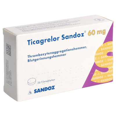 TICAGRELOR Sandoz Filmtabl 60 mg 56 Stk