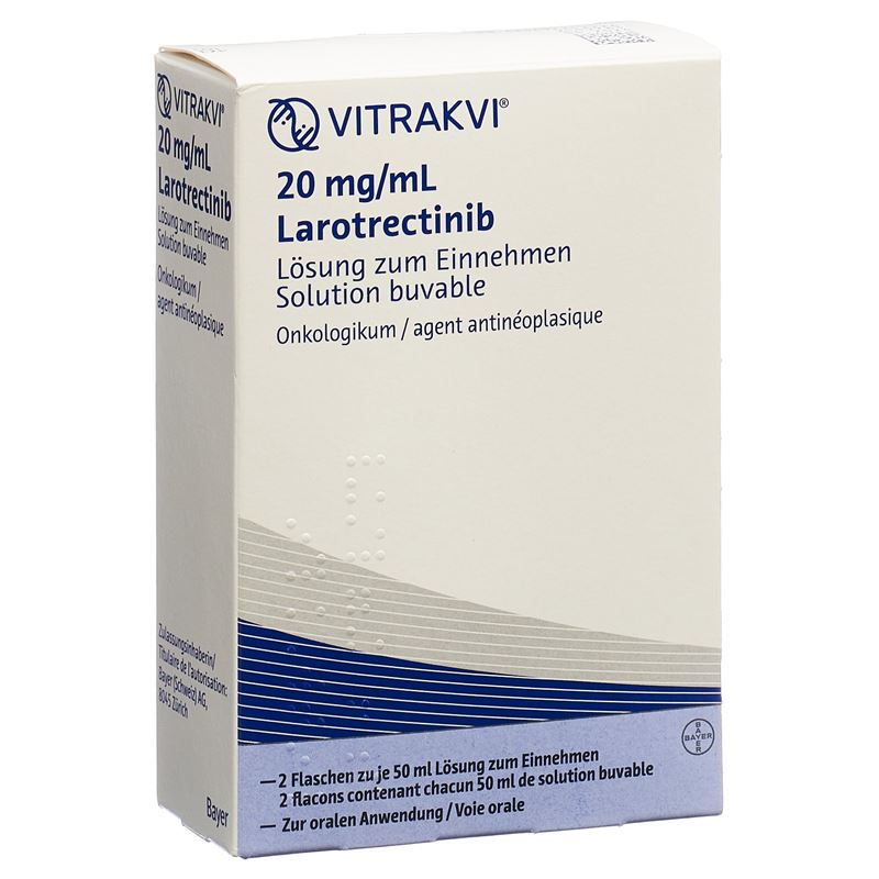 VITRAKVI Lös 20 mg/ml 2 Fl 50 ml