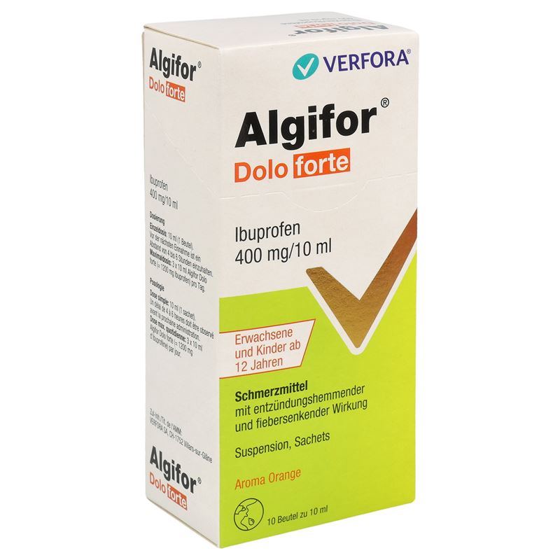 ALGIFOR Dolo forte Susp 400 mg/10ml 10 Stk