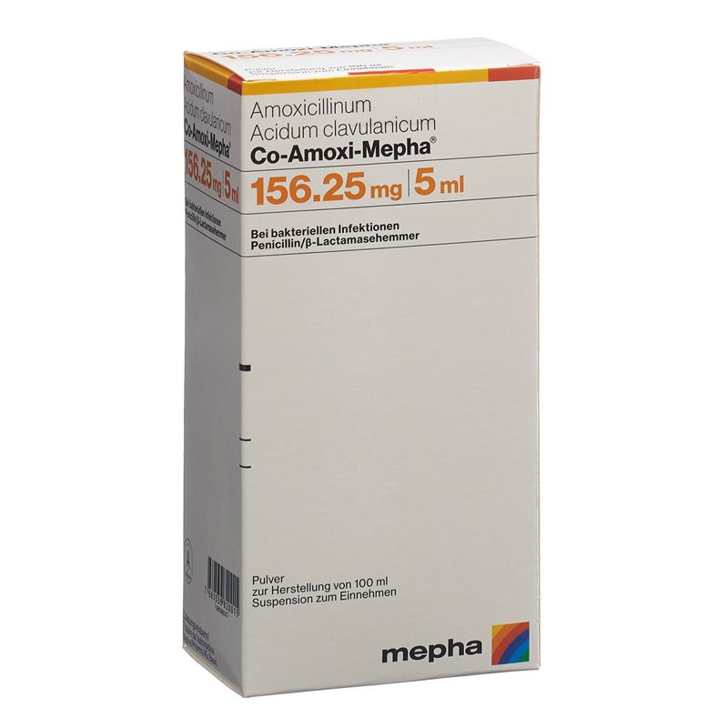 CO-AMOXI Mepha Plv 156.25 mg f Susp 100 ml