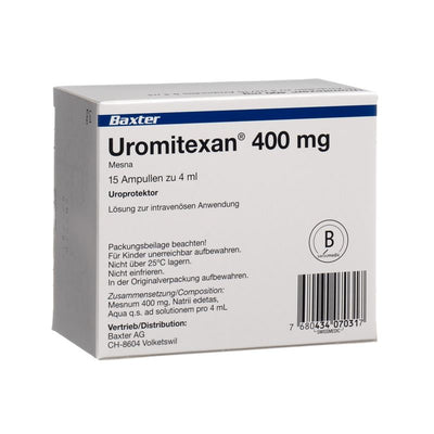 UROMITEXAN Inj Lös 400 mg/4ml 15 Amp 4 ml