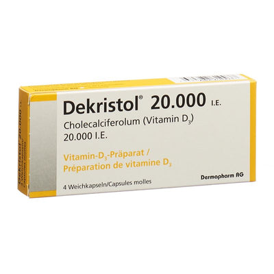 DEKRISTOL 20000 IE Weichkapseln 4 Stk