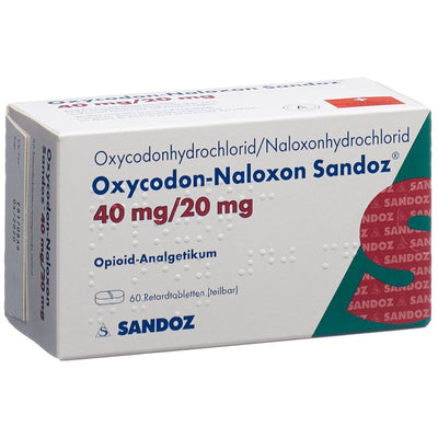 OXYCODON-NALOXON Sandoz 40 mg/20 mg 60 Stk